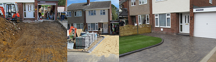 Landscaping, Driveway, block Paving